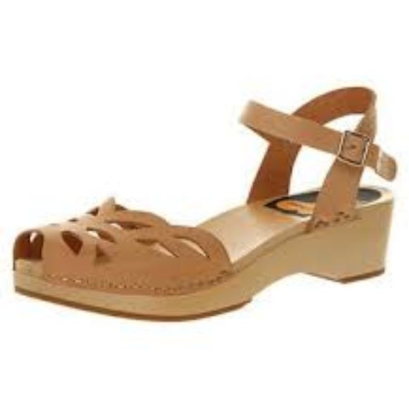 Swedish Hasbeens Shoes - Swedish Hasbeens Ornament Clog Sandal 10